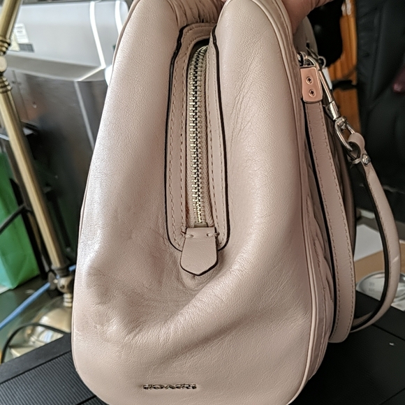 Coach beige shoulder satchel - Picture 6 of 8